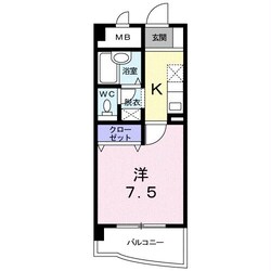 アスター大道の物件間取画像